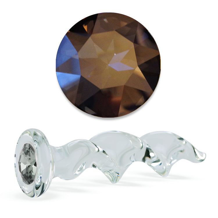 Stormy Crystal Twist Dildo