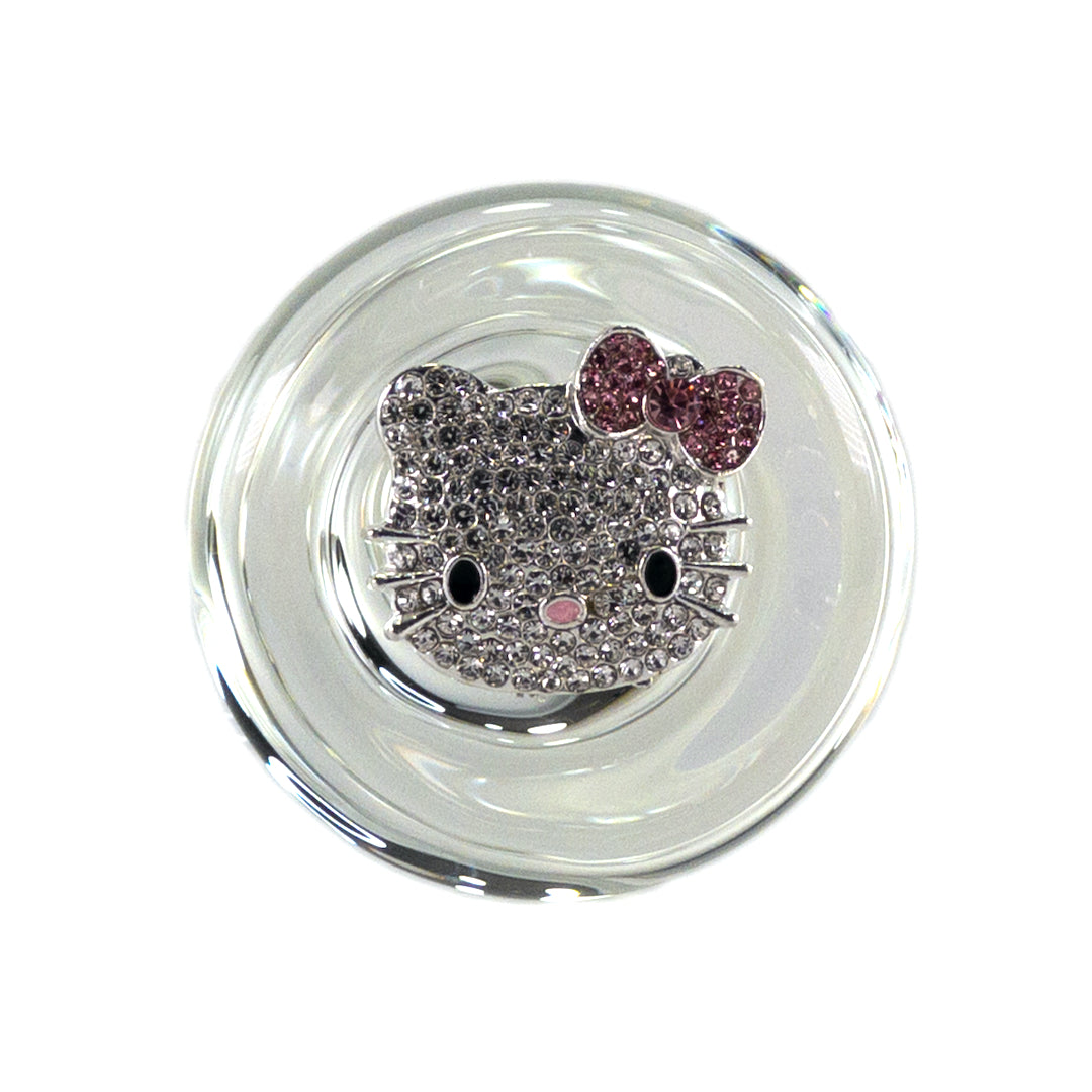 Clear Glass Kitty Plug Base