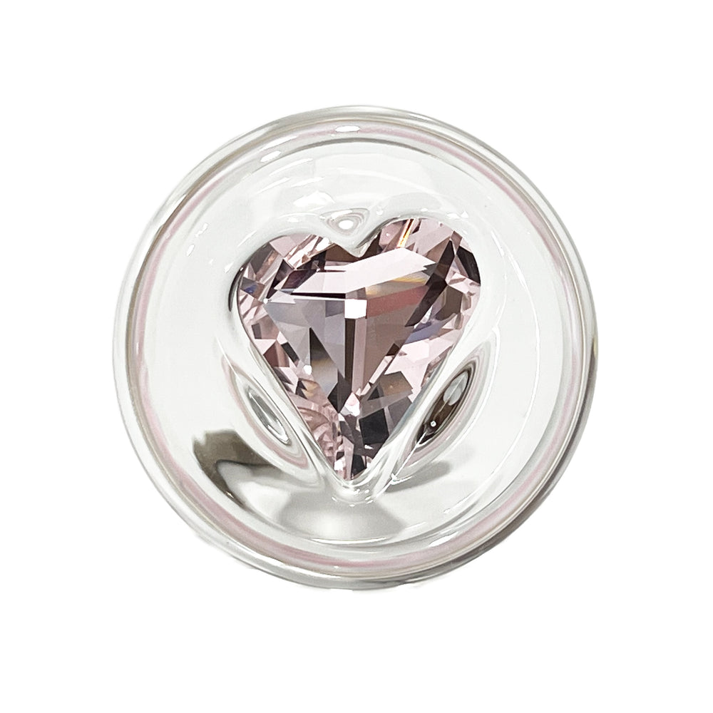 Crystal Delights Twisted Heart Flower Plug Crystal Base