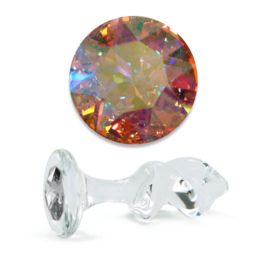 Aurora Borealis Crystal Mini-Twist Plug