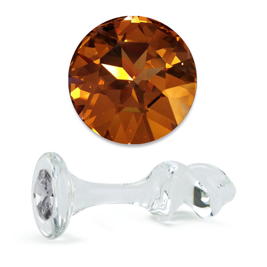 Gold Crystal Mini-Twist Plug