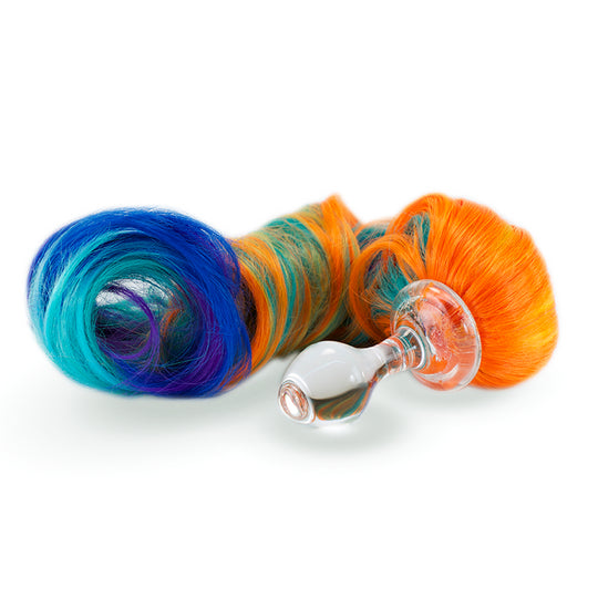 Primary 5-Color Crystal Minx Detachable Faux Pony Tail Plug