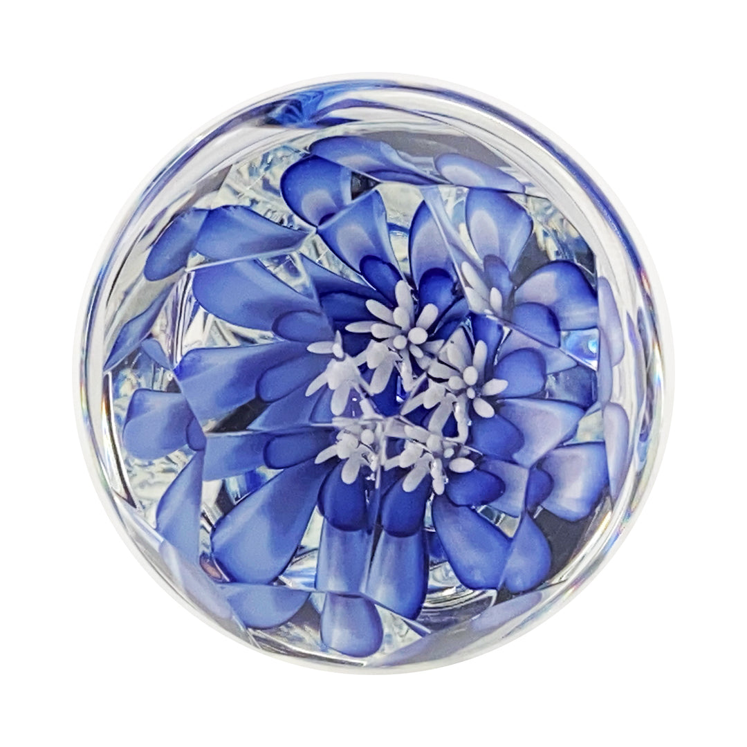 Crystal Delights Blue Implosion Faceted Twist image of the base 1