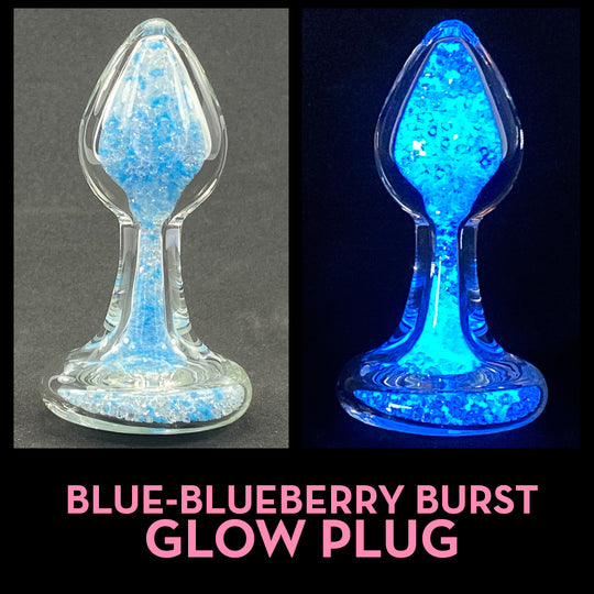 Blue Crystal Delights Glow Plug Side by Side