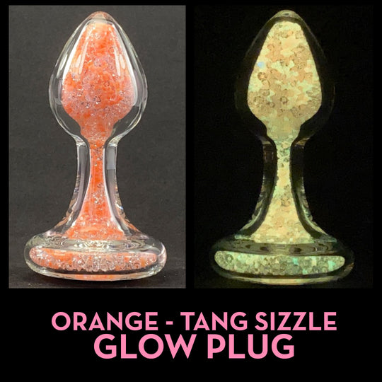 Orange Crystal Delights Glow Plug Side by Side