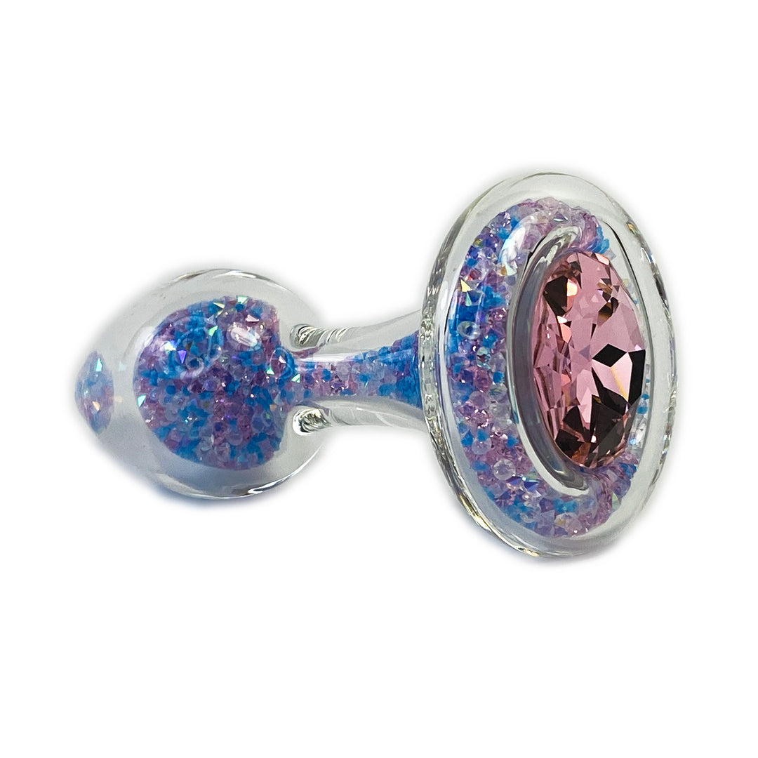 Crystal Delights Pink Trans Pride Sparkle Plug